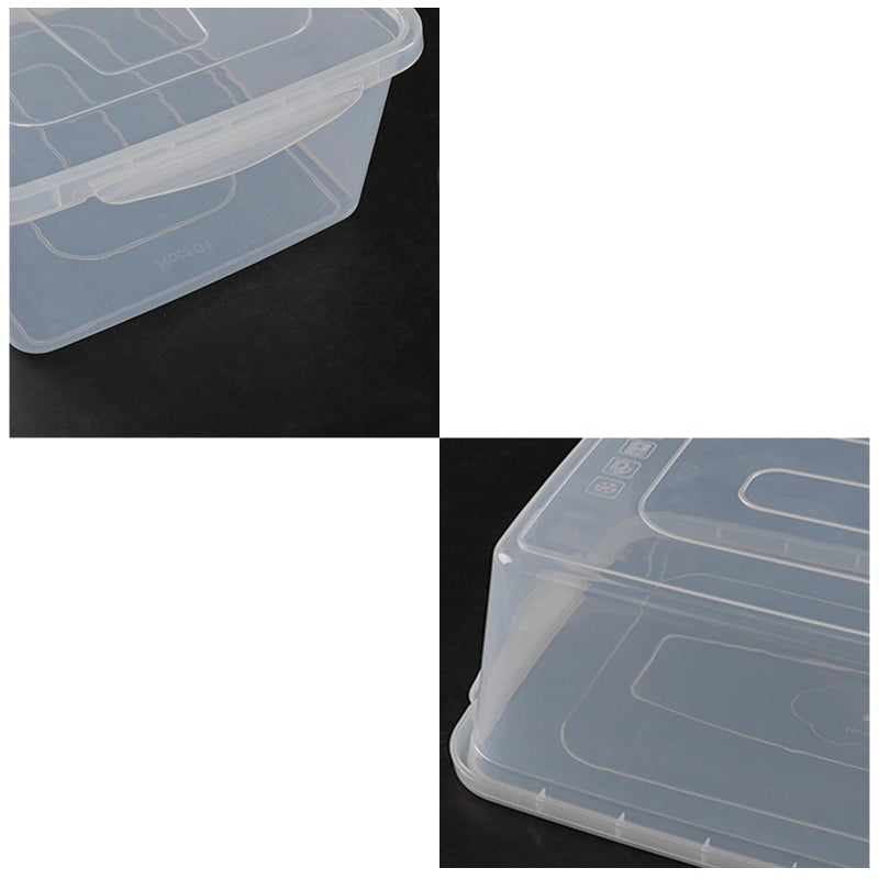 Anbers 16 Quart Clear Latching Storage Containers with Lid, Plastic Storage Box, 2 Packs - Image 5